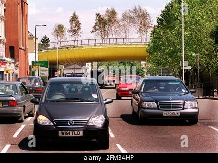 DIE "GRÜNE BRÜCKE" BEI MEILE ENDE JUNI 2000 Stockfoto