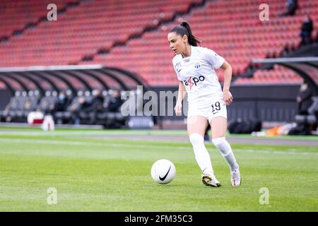 Zürich, Schweiz. Mai 2021. 05.05.2021, Zürich, Letzigrund, AXA Women's Cup Halbfinale: FC Zurich Women - Grasshopper Club Zürich, # 19 Meriame Terchoun (Zürich) (Schweiz/Kroatien OUT) Credit: SPP Sport Pressefoto. /Alamy Live News Stockfoto