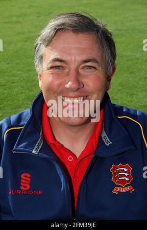 Essex-Cheftrainer Chris Silverwood während der Essex CCC Press Tag auf dem Essex County Ground am 7. April 2016 Stockfoto