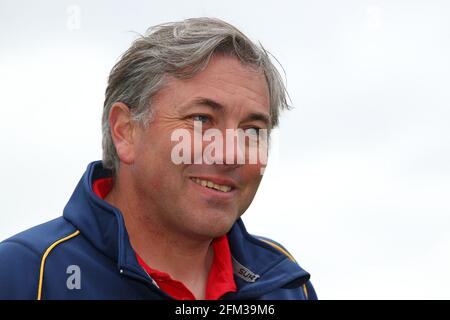 Esseex-Cheftrainer Chris Silverwood während der Essex CCC Press Tag auf dem Essex County Ground am 7. April 2016 Stockfoto