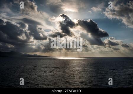 Gran Canaria, eine spanische Kanarische Insel vor der Nordwestküste von Afrika. Las Palmas de Gran Canaria. Stockfoto