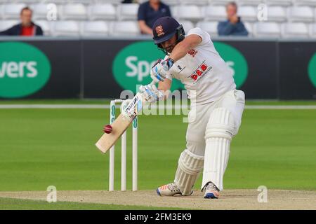 Jaik Mickleburgh trifft vier Läufe für Essex während Essex CCC gegen Leicestershire CCC, Specsavers County Championship Division 2 Cricket beim Essex Count Stockfoto