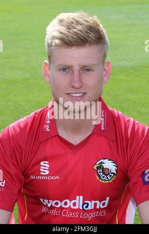 Callum Taylor von Essex im Royal London Cup Trikot während Der Essex CCC Press Day auf dem Cloudfm County Ground Am 5. April 2017 Stockfoto