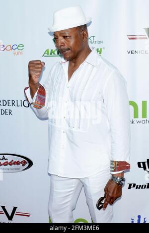 26. September 2015, Reserve Playa Vista, Kalifornien, USA: Carl Weathers nimmt am 2. Jährlichen The Peace Fund Celebrity Poker Turnier Teil. (Bild: © Billy Bennight/ZUMA Wire) Stockfoto