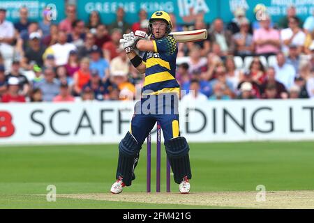 Colin Ingram erreicht vier Läufe für Glamorgan während Essex Eagles vs Glamorgan, NatWest T20 Blast Cricket auf dem Cloudfm County Ground am 16. Juli 2017 Stockfoto