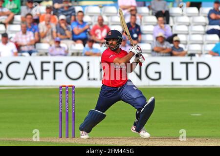 Ravi Bopara im Batting Action für Essex während Essex Eagles gegen Kent Spitfires, Royal London One-Day Cup Cricket auf dem Essex County Ground am 15. Juni Stockfoto