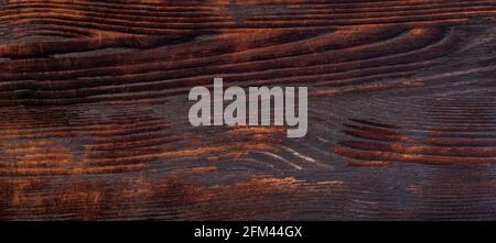 Alte grungy brennende Holz Oberflächenstruktur. Rustikale alte Holz zurückgewonnen Hintergrund Stockfoto