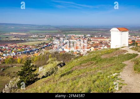 Svaty kopecek, Mikulov, Jizni Morava, Ceska republika / der Holly-Hügel, Mikulov-Stadt, Südmähren, Tschechische republik Stockfoto