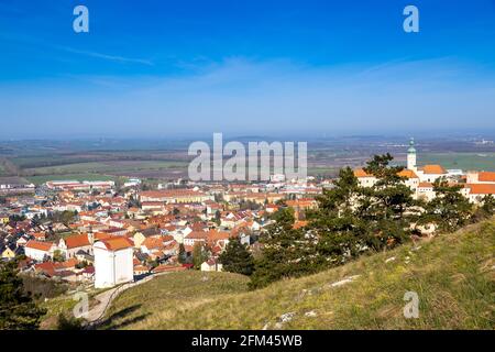 Svaty kopecek, Mikulov, Jizni Morava, Ceska republika / der Holly-Hügel, Mikulov-Stadt, Südmähren, Tschechische republik Stockfoto
