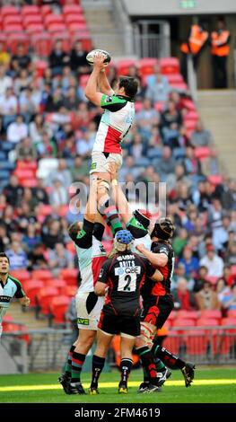 SARACENS V HARLEKINE IN WEMBLEY. tom zu Gast. 17/4/2010. BILD DAVID ASHDOWN Stockfoto