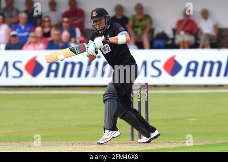 Luke Wright im Batting Action für Sussex während Essex Eagles gegen Sussex Sharks, NatWest T20 Blast Cricket am 21. Juli 2016 auf dem Essex County Ground Stockfoto