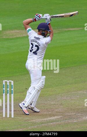 Jaik Mickleburgh trifft vier Läufe für Essex während Glamorgan CCC gegen Essex CCC, Specsavers County Championship Division 2 Cricket im SSE SWALEC Stadi Stockfoto