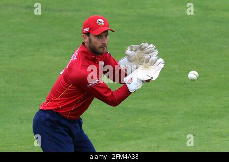 James Foster von Essex während des Kent Spitfires gegen Essex Eagles, Royal London One-Day Cup Cricket auf dem St. Lawrence Ground am 17. Mai 2017 Stockfoto