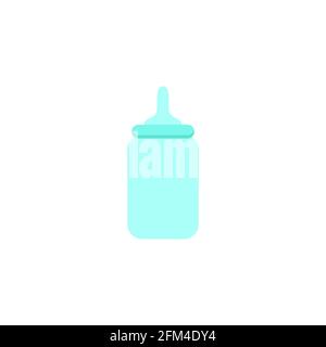 Einfaches Konzeptuelles Baby-Schnullerflasche Symbol Vektor-Design Stock Vektor