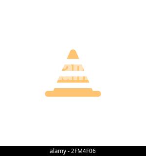 Traffic Cone Concept Icon Vector Design eps10 Stock Vektor