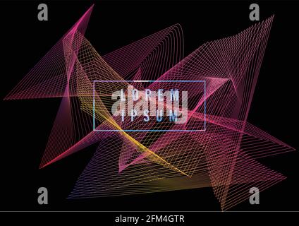 Minimaler geometrischer Hintergrund. Dynamische Shapes. EPS10-Vektor. Stock Vektor