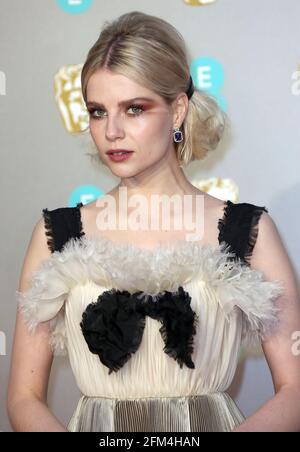 Feb 10, 2019 - London, England, UK - EE British Academy Film Awards 2019 Foto Zeigt: Lucy Boynton Stockfoto