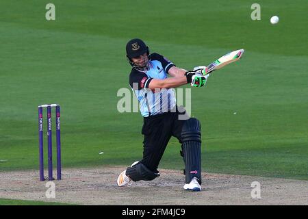 Luke Wright erreicht sechs Läufe für Sussex während Sussex Sharks gegen Essex Eagles, NatWest T20 Blast Cricket auf dem 1st Central County Ground am 18. August 2 Stockfoto