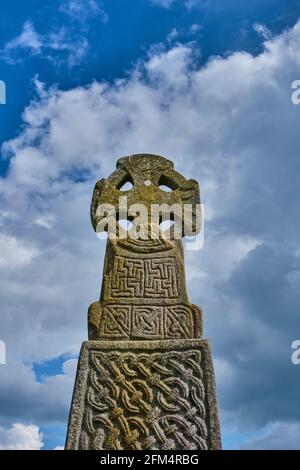 Carew Cross, Carew Castle, Pembrokeshire, Wales Stockfoto