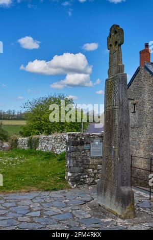 Carew Cross, Carew Castle, Pembrokeshire, Wales Stockfoto