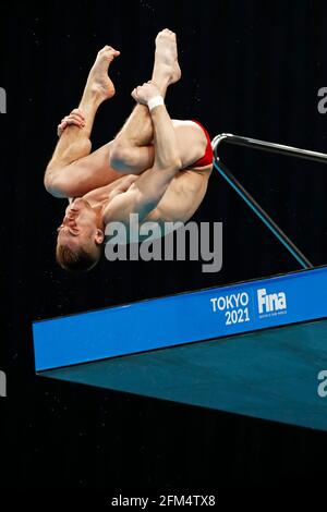 Tokio, Japan. Mai 2021. KEINE VERKÄUFE IN JAPAN! Timo BARTHEL, GER, Action, Männer: 10 m Plattformfinale, Männer: 10 m hohes Tauchen, Hochtauchen/Tauchen FINA World Cup am 1. Mai 2021 in Tokio/Japan. KEINE VERKÄUFE IN JAPAN! Credit: dpa picture Alliance/Alamy Live News Stockfoto