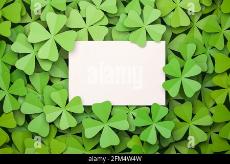 IWeeta Gartenflagge Vierblättriges Kleeblatt – 30,5x45,7 Cm, Doppelseitig, Wetterfest