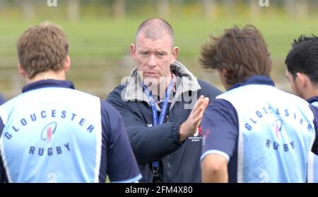 DEAN RYAN TRAINER DES GLOUCESTER RUGBY CLUB 10/5/07 BILD DAVID ASCHDOWN Stockfoto