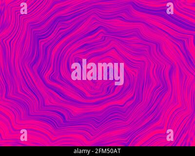 Digitale Grafik für kreative Grafik-Design-Illustration. Hyper Sprung in eine andere Galaxie. Wunderschöne Strudel, blauer und rosafarbener Strudel. 3d-Rendering. Stockfoto