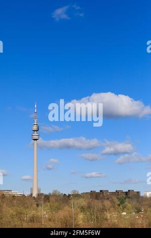 Florianturm (Florian Tower) Fernsehturm Wahrzeichen in Dortmund, Deutschland Stockfoto