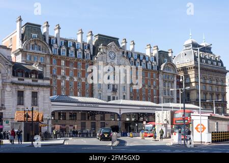 London Victoria Railway Station, Belgravia, City of Westminster, Greater London, England, Vereinigtes Königreich Stockfoto