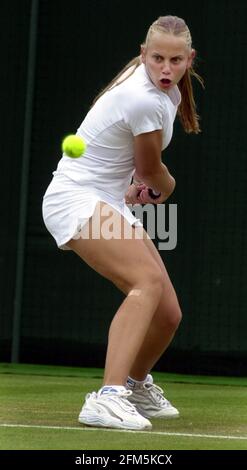 Jelena Dokic Juli 2000 in Wimbledon Stockfoto