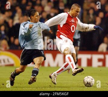 CHAMPIONS LEAGUE ARSENAL V AJAX, PIENAAH 18/2/2003 BILD DAVID ASHDOWN CHAMPIONS LEAGUE FUSSBALL Stockfoto