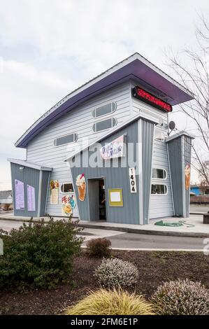 ZipperDoodle Espresso-Einrichtung in Auburn, Washington. Stockfoto