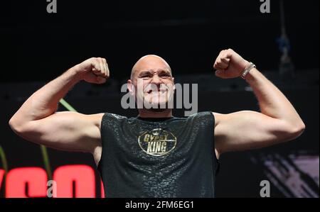 Aktenfoto vom 21-02-2020 von Tyson Fury. Ausgabedatum: Donnerstag, 6. Mai 2021. Stockfoto