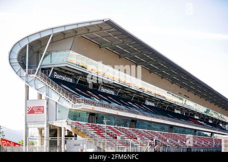 Montmelo, In Der Nähe Von Barcelona, Spanien. 06. Mai 2021. Leere Tribünen, Gradins, Illustration während des Formel 1 Aramco Gran Premio De Espana 2021 vom 07. Bis 10. Mai 2021 auf dem Circuit de Barcelona-Catalunya, in Montmelo, in der Nähe von Barcelona, Spanien - Foto Antonin Vincent/DPPI/LiveMedia Kredit: Unabhängige Fotoagentur/Alamy Live News Stockfoto