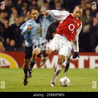 CHAMPIONS LEAGUE ARSENAL V AJAX, PIENAAH 18/2/2003 BILD DAVID ASHDOWN CHAMPIONS LEAGUE FUSSBALL Stockfoto