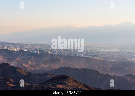 Mars like Landscape, Shlomo Mountain, Eilat Israel. Südlicher Bezirk. Hochwertige Fotos Stockfoto
