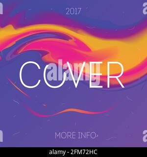 Abstraktes Cover-Design. Vorlage für Ihren Mode-Newsletter, Poster für Print oder Web, Medien, Werbematerial Stock Vektor