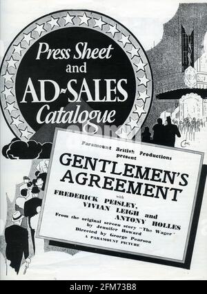 VIVIEN LEIGH (ALS VIVIAN LEIGH) FREDERICK PEISLEY und ANTONY HOLLES in GENTLEMAN'S VEREINBARUNG 1935 Direktor George PEARSON Produzent Anthony Havelock - Allan British und Dominions Film Corporation / Paramount British Pictures Stockfoto