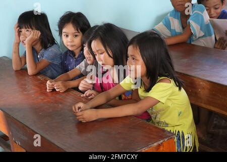 Quang Phu School, Vietnam Stockfoto