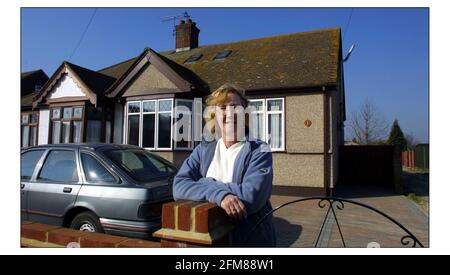 Mülldeponie, im Besitz von Cory Enviromental Waste Management Ltd. In der Nähe von Stanford-le-Hope, Thurrock, Essex. Mrs Pat Pease pic David Sandison 21/2/2003 Stockfoto