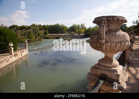 Dekorationen der Gärten von Aranjuez in Madrid Stockfoto