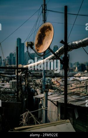 Abgerissene Häuser in Seoul, Südkorea Stockfoto