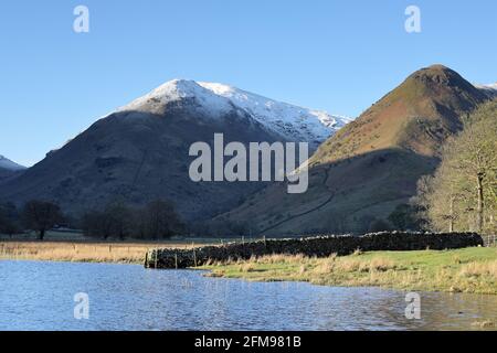 High Hartsop Dodd und Middle Dodd aus Brothers Water, Lake District, Cumbria, Großbritannien Stockfoto