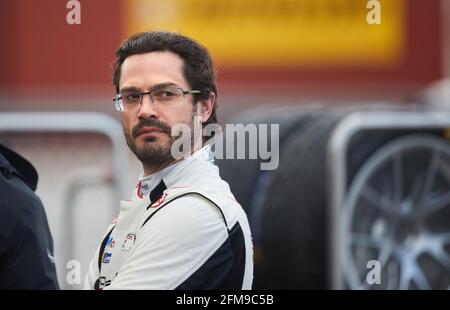 KAGEROD 20210507 Schwedens Prinz Carl Philip während der Qualifikationsrunde des Porsche Carrera Cup auf der Ring Knutstorp Rennstrecke vor Kagerod in Südschweden. Foto Andreas Hillergren / TT kod 10600. Stockfoto