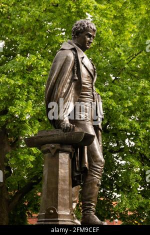 Robert Fulton Park in Bedford Stuyvesant in Brooklyn NYC Stockfoto