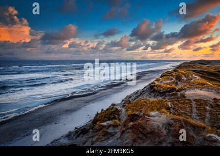 Strand in der Nähe von Hvide Sande, Dänemark Stockfoto