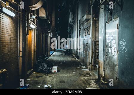 Eine Allee in Hongkong Stockfoto