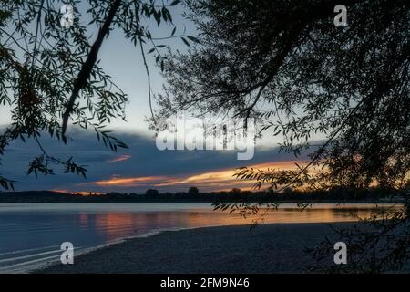 Abendstimmung am Ammersee Stockfoto