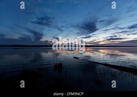 Abendstimmung am Ammersee Stockfoto